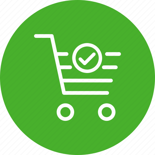 Basket, cart, ecommerce, shopping, shopping cart, successful icon - Download on Iconfinder