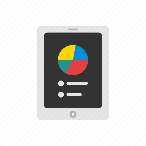Chart, color, ipad, statistic, tablet icon - Download on Iconfinder