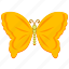 butterfly, golden, insect, wings 