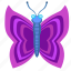 butterfly, insect, violet, wings 