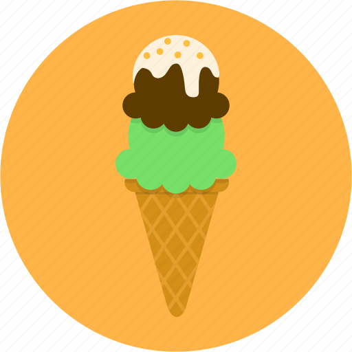 Cone, dessert, icecream, bakery, birthday, chocolate, sweet icon - Download on Iconfinder