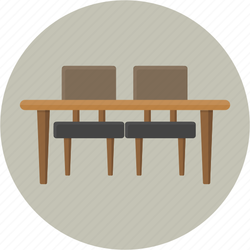 Chair, desk, dining, furniture, kitchen, meal, table icon - Download on Iconfinder