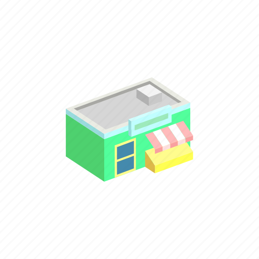 Building, isometric, market, trade icon - Download on Iconfinder