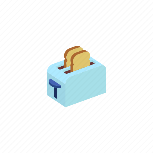 Device, isometric, kitchen, toster icon - Download on Iconfinder