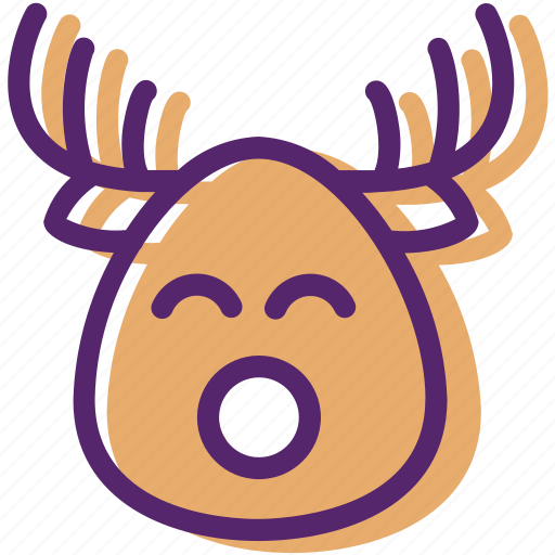 Animal, christmas, present, reindeer, santa, sled, xmas icon - Download on Iconfinder