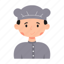chef, avatar, colorful, restaurant, profile, cooking, profession