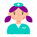 nurse, colorful, style, medical, care, healthcare, hospital, health