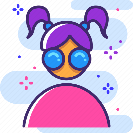 Avatar, girl, pupil icon - Download on Iconfinder