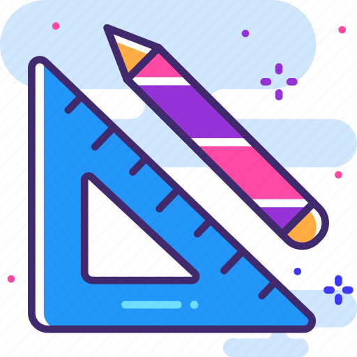 Geometry, pencil, ruler icon - Download on Iconfinder