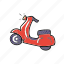 motorbike, motorcycle, scooter, transport, vehicle, vespa 