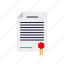 agreement, business, certificate, contract, document, office, seal 