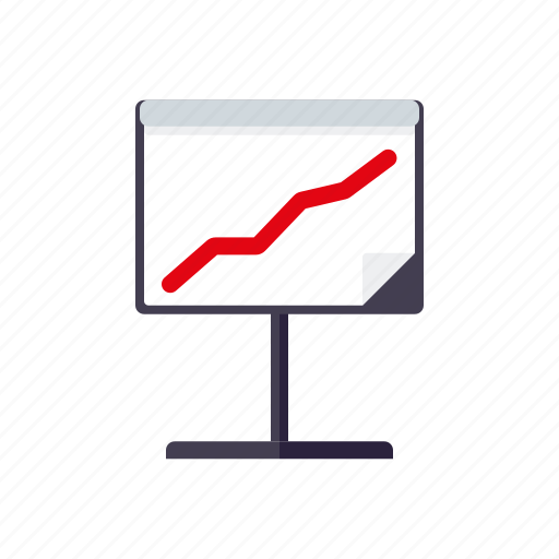 Business, flip chart, graph, increase, office, presentation icon - Download on Iconfinder