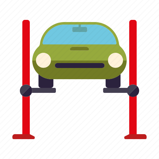 Automotive, car, garage, hydraulic ramp, repair, service, transport icon - Download on Iconfinder