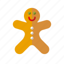 christmas, cookie, gingerbread man, holidays, season, winter