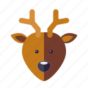 christmas, deer, holidays, reindeer, season, stag, winter