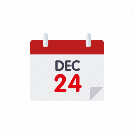 Calendar, christmas, december 24, holidays, holy night, season, winter icon - Download on Iconfinder