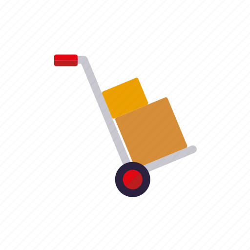 Delivery, dolly, hand truck, retail, sack barrow, shipping, transport icon - Download on Iconfinder