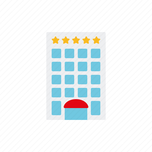 Building, five stars, hotel, luxury, tourism, travel, vacations icon - Download on Iconfinder