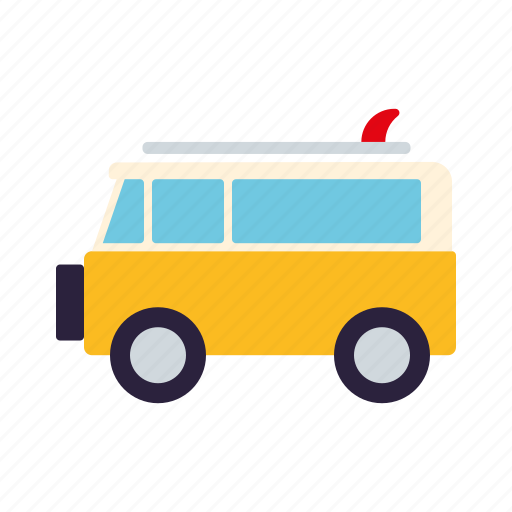 Bus, camper, surfing, tourism, travel, vacations, van icon - Download on Iconfinder