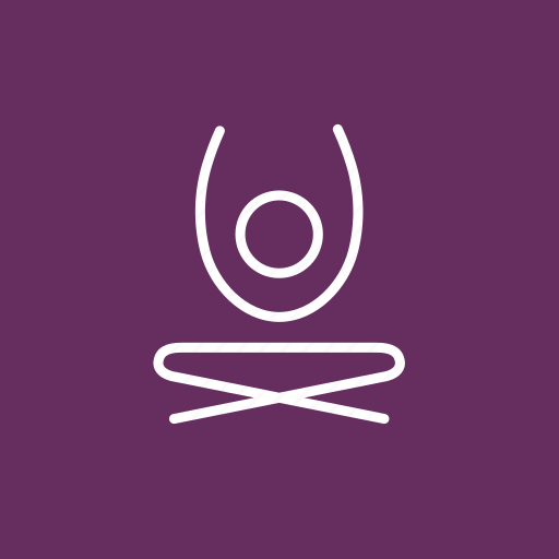 Coloured, meditation, self improvement, yoga, yoga position, yoga stretch icon - Download on Iconfinder