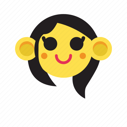 Blue, color, cute, head, pink, style, yellow icon - Download on Iconfinder