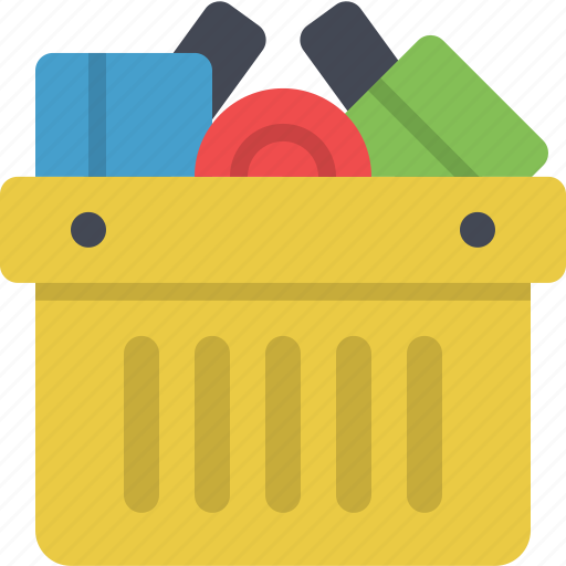 Cart, full, groceries, shopping, shopping cart, basket, ecommerce icon - Download on Iconfinder
