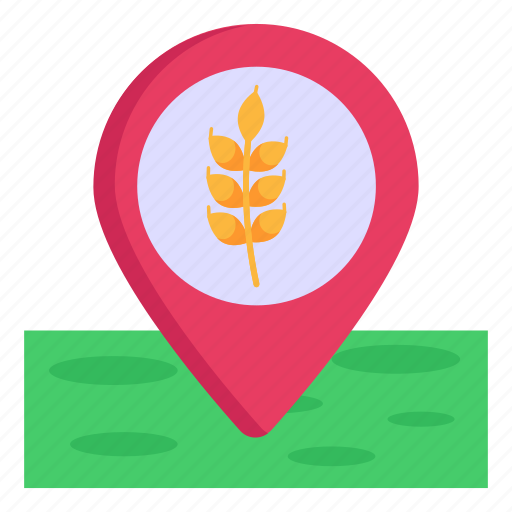 Wheat location, farm location, gps, pin pointer, agriculture icon - Download on Iconfinder