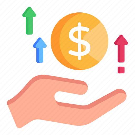 Money raise, increase money, cash increase, funds, dollar icon - Download on Iconfinder