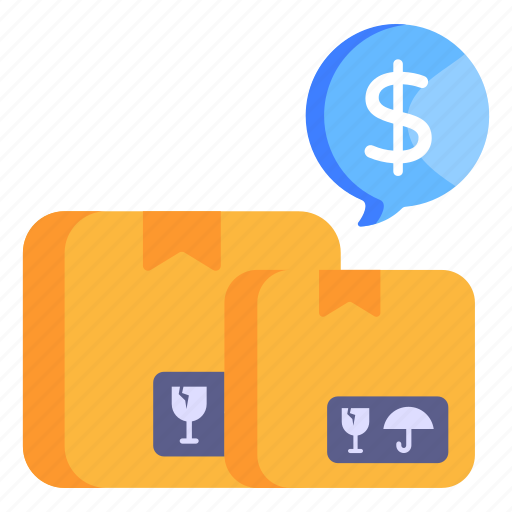 Logistics price, parcels price, packages, delivery price, cargo icon - Download on Iconfinder