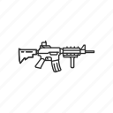 assault raifle, automatic, firearms, m4 carbine, military, weapons, gun