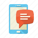 chat, communication, conversation, message, phone, sms, bubble