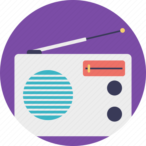 Audio broadcasting, fm radio, radio, radio receiver, vintage radio icon - Download on Iconfinder