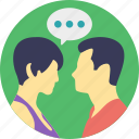 couple communicating, couple communication, male and female communicating, relationship, talking couple