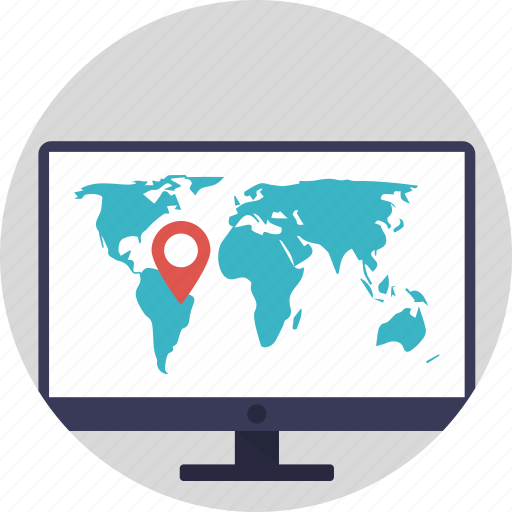 Digital cartography, global positioning system, gps tracking software, gps website, online navigation icon - Download on Iconfinder