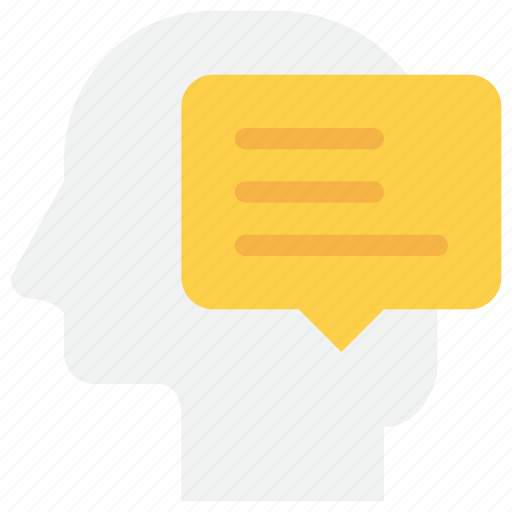 Communication, head, message, talk, think icon - Download on Iconfinder