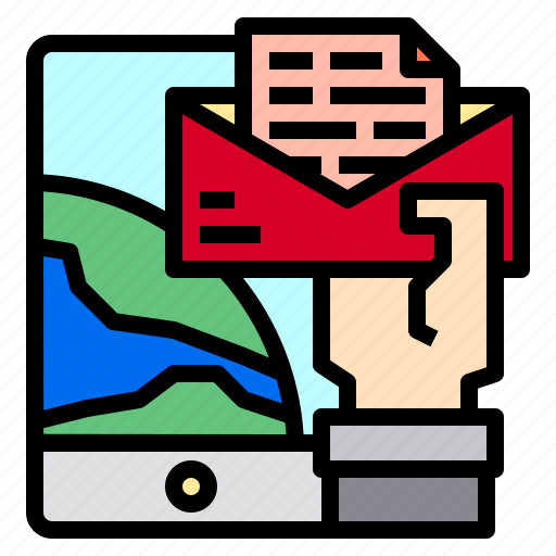 Email, hand, mail, smartphone, world icon - Download on Iconfinder