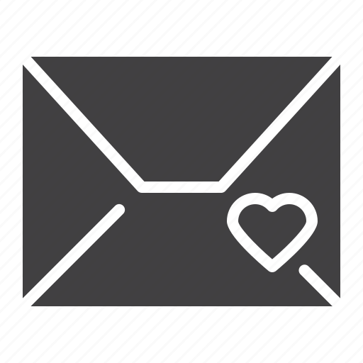 Email, envelope, heart, letter, mail icon - Download on Iconfinder