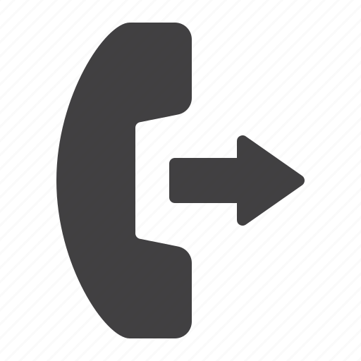 Handset, outgoing, phone call icon - Download on Iconfinder