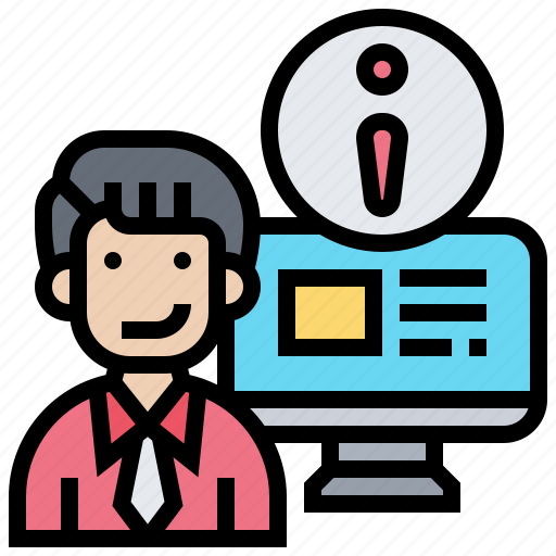 Assistant, computer, database, information, service icon - Download on Iconfinder