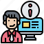 assistant, computer, database, information, service 