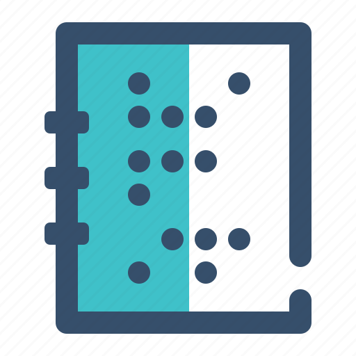 Alphabet, book, braille, text icon - Download on Iconfinder