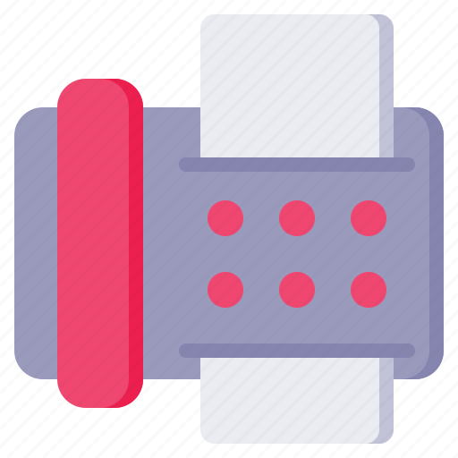 Fax, print, document, device, paper, file, technology icon - Download on Iconfinder