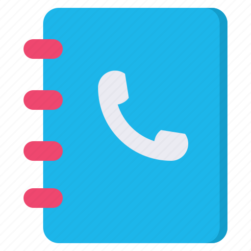 Phone, book, contact, communication, address book, connection, information icon - Download on Iconfinder