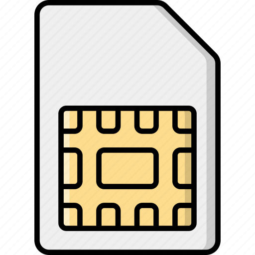 Sim, card, micro sim, mobile icon - Download on Iconfinder