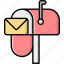 mailbox, letter, envelope 