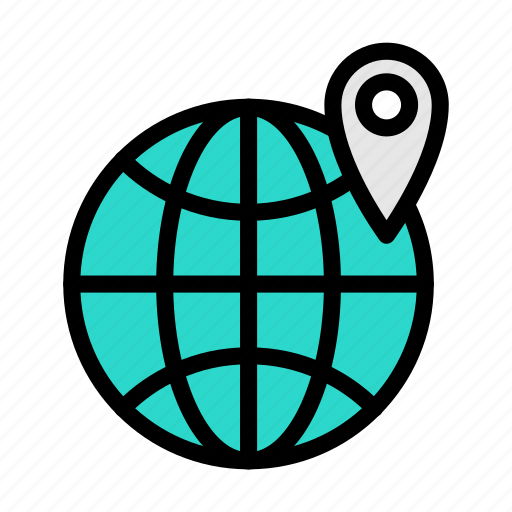 Global, map, location, pin, gps icon - Download on Iconfinder