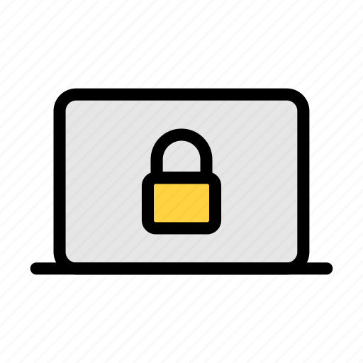Laptop, computer, lock, protection, secure icon - Download on Iconfinder