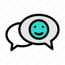 messages, conversation, smiley, discussion, emoji