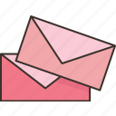 letter, envelope, mail, postal, send
