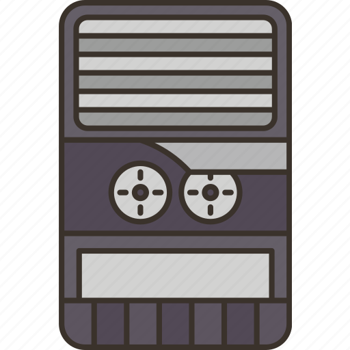 Tape, recorder, cassette, player, vintage icon - Download on Iconfinder